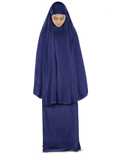 Dua Prayer Set (Hijab + Long Skirt) Royal Blue