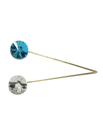 White & Sky Blue Hijab Pin Set