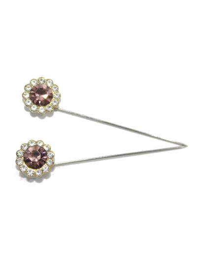 Maroon & White Floral Hiab Pin Set