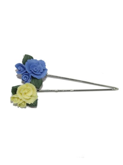 Blue & Light CreamHijab Pin Set