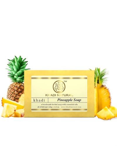 Khadi Natural Pineapple Soap Handmade-125g(Pack Of 2)