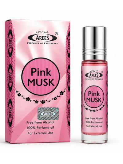Arees Pink Musk | Soft, Powdery, Musky | Attar 8ml