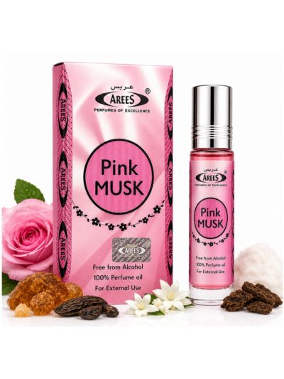 Arees Pink Musk | Soft, Powdery, Musky | Attar 8ml