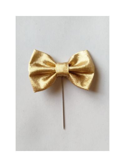 Golden Handmade Bow Hijab Pin