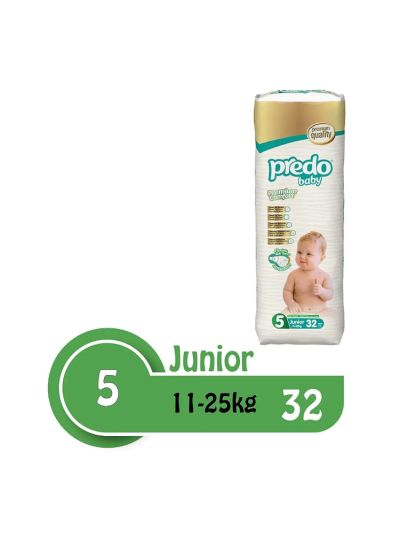 Predo Baby Junior Advantage 11-25kg, Size 5, 32 pieces