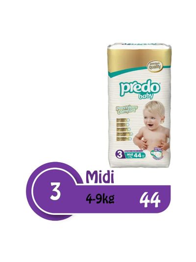 Predo Baby Midi Advantage 4-9kg, Size 3, 44 pieces