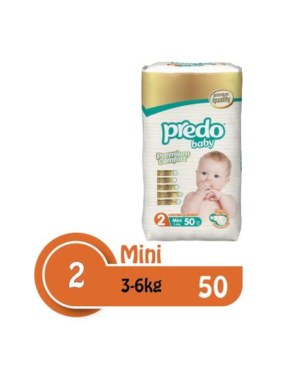 Predo Baby Mini Advantage 3-6kg, Size 2, 50 Pieces