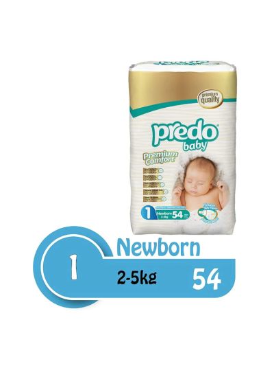 Predo Baby New Born Advantage 2-5kg, Size 1, 54 pieces