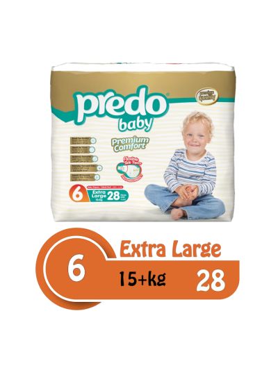 Predo Baby Extra Large Advantage 15+ kg, Size 6, 28 pieces