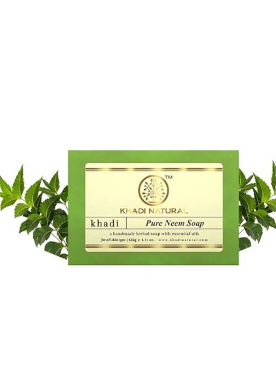 Khadi Natural Pure Neem Soap Handmade-125g(Pack Of 2)