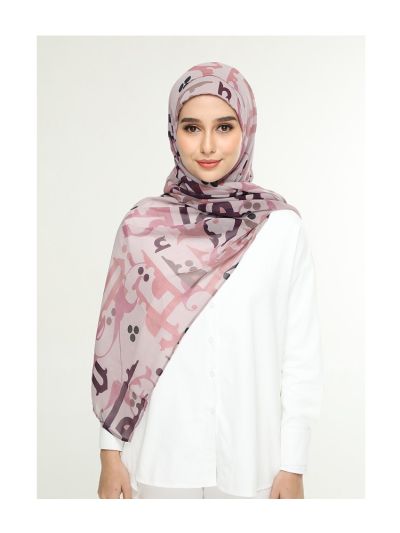 Qawiyya Lilac Flat Georgette