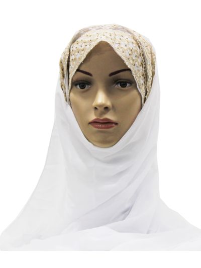 White Lace Hijab