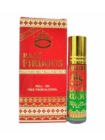 Raja Firdous Attar | Classic Jannatul Firdous, Sweet Herbal | 8ml