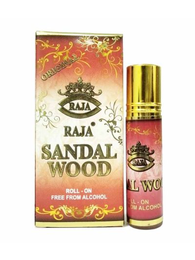 Raja Sandalwood Attar | Pure Sandalwood, Creamy, Warm Woody | 8ml