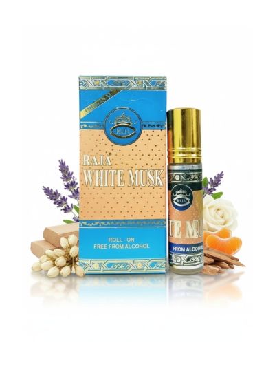 Raja White Musk Attar | Pure White Musk, Soft, Elegant | 8ml