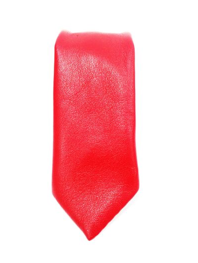 Red Leather Tie