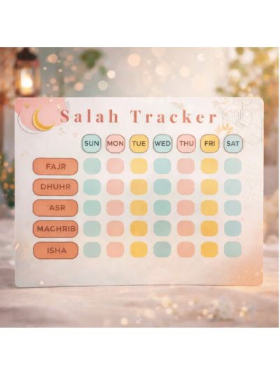 Resuable Salah Tracker for Kids (7+ Years)