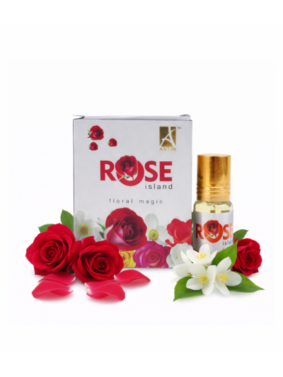 Astin Rose Island Attar | Fresh & Natural Rose Scent (3 ML & 6 ML)