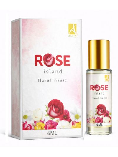 Astin Rose Island Attar | Fresh & Natural Rose Scent (3 ML & 6 ML)