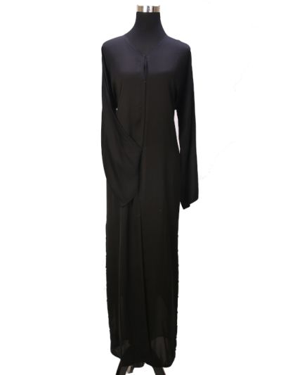 Leaves cut Side pattern Abaya 