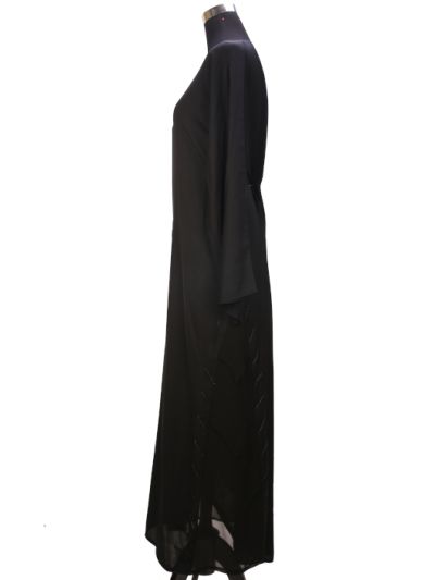 Leaves cut Side pattern Abaya 