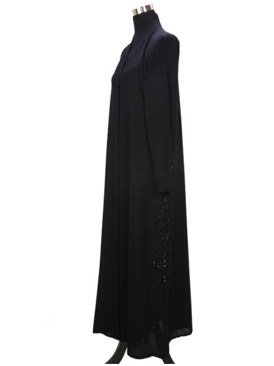 Abaya on sleeves and Sides 