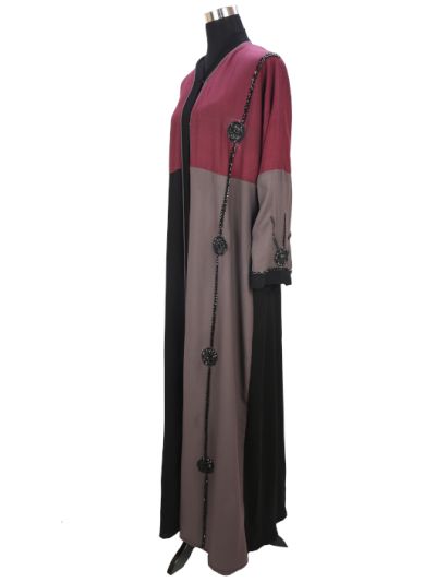 Dual Colour Crystal work Abaya 