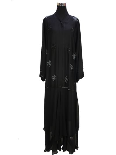 Smart Stylish Flower Handwork Abaya 