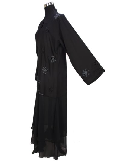 Smart Stylish Flower Handwork Abaya 