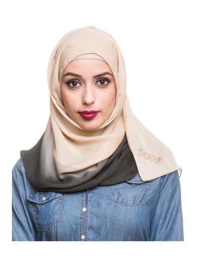Ombre satin Hijab