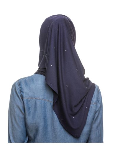 Navy Jersey Hijab