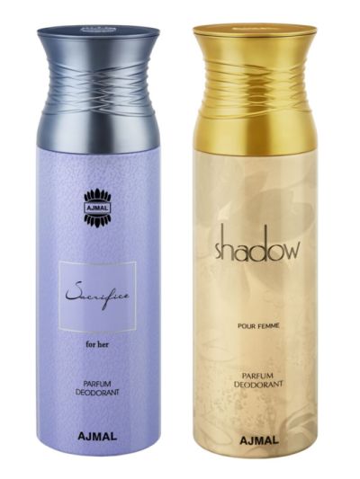 Ajmal Sacrifice Her & Shadow Her Deodorants for Women (pack of 2)