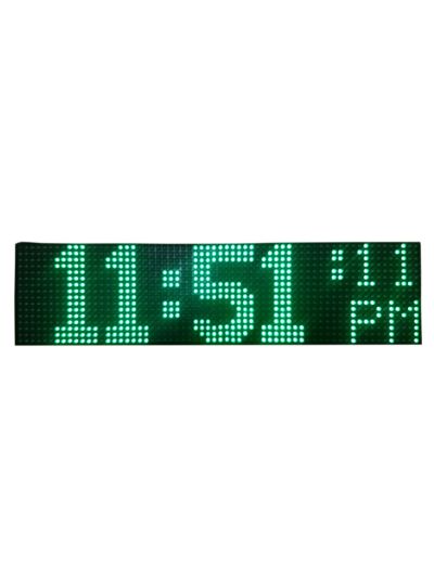 Large Digital Wall Clock, LED Display, 6-Digit