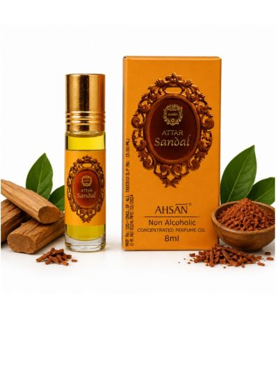 Ahsan Sandal | Woody, Creamy, Calm | Attar 8 ml