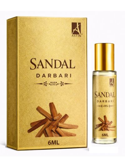 Astin Sandal Darbari Attar | Alcohol-Free Sandal (3 ML & 6 ML)