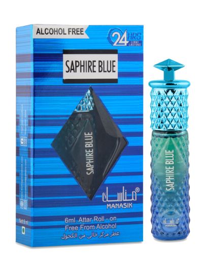 Manasik Saphire Blue Attar (Pack Of 2)