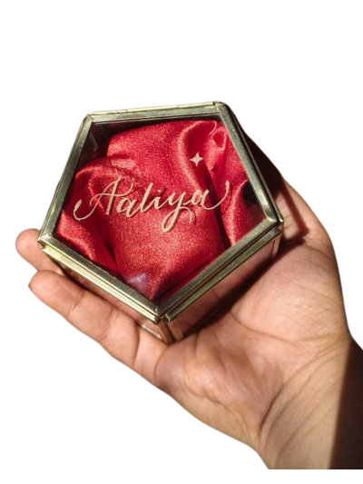 Custom Engrave Jewellery Glass Box
