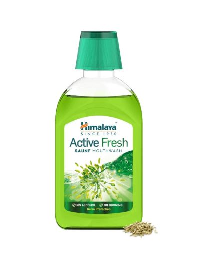 Himalaya Active Fresh Saunf Mouthwash 215ml
