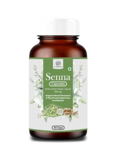 AL MASNOON Senna Leaves Capsules | 500mg | 60 Capsules