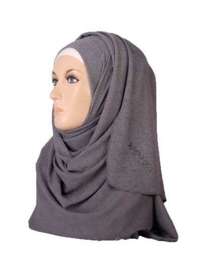 Alex Jersey Hijab (Dark Grey)