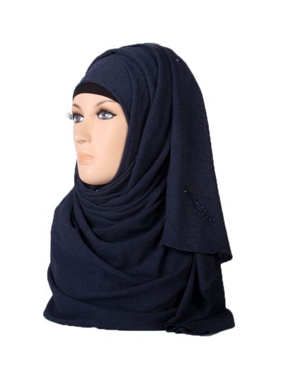 Alex Jersey Hijab (Navy Blue)