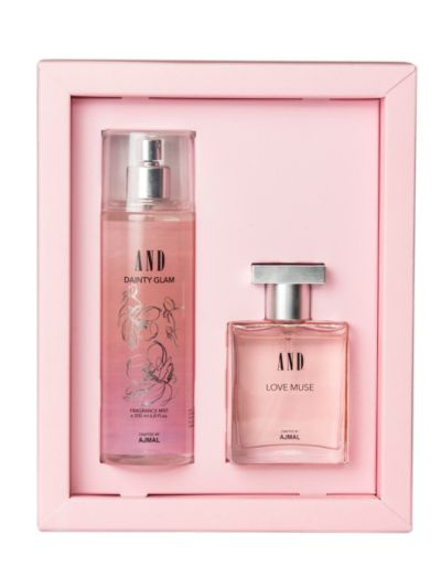 Love Muse Eau De Parfum 50ML & Dainty Glam Body Mist 200ML for Women