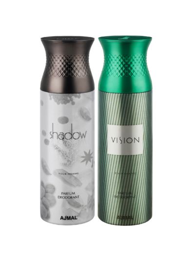 Ajmal ShadowHim & Vision Deodorants for Men (pack of 2)