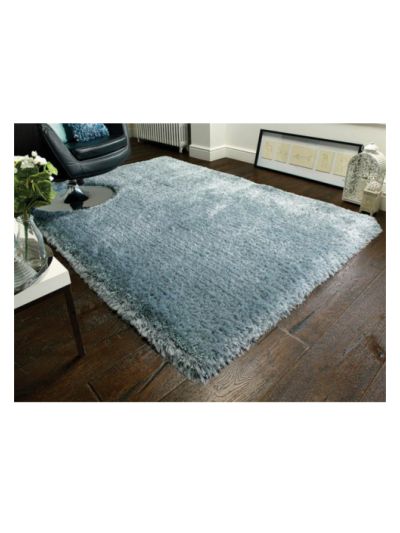 Shaggy Sky-blue Carpet (4ft x 6 ft)
