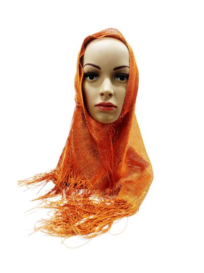 Orange Net Hijab