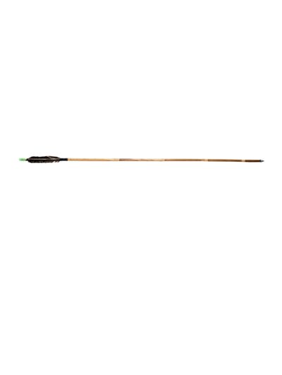 Short Natural Fletch Traditional Cane Arrow with Pro-Nock