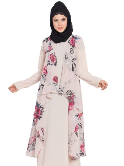 Printed Sleeveless Free Size Shrug