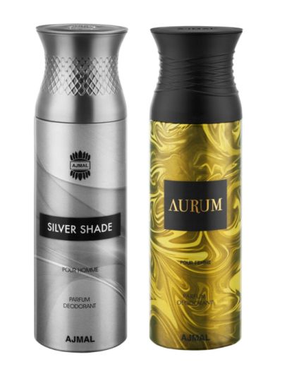 Ajmal Silver Shade & Aurum Deodorants for Men & Women (pack of 2)