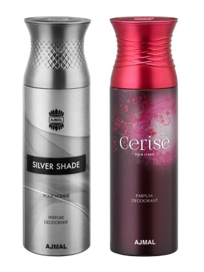 Ajmal Silver Shade & Cerise Deodorants for Men & Women (pack of 2)