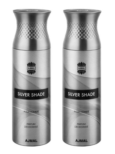 Ajmal Silver Shade & Silver Shade Deodorants for Men (pack of 2)